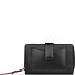  Viola Portafoglio Protezione RFID Pelle 16 cm Variante schwarz-rot