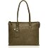  Carisma Borsa a tracolla RFID in pelle 40 cm Scomparto per laptop Variante green