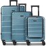  Dublin 4 ruote Set di valigie 3 pezzi espandibile Variante ice blue
