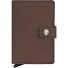 Miniwallet Custodia per biglietti da visita 6 cm in pelle Variante brown dark Miniwallet Custodia per biglietti da visita 6 cm in pelle Variante brown dark