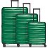  Set di valigie da viaggio a 4 ruote, 3 pezzi, con ripiegamento elastico Variante emerald green metallic