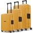  Set di valigie Essentials 15 a 4 ruote 3 pezzi con chiusura a tre punti Variante dark yellow