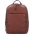  Zaino Business nero quadrato in pelle 39 cm Scomparto per laptop Variante cuoio tabacco