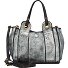  Hasni Mini borsa a mano Vera Pelle 17 cm Variante piombo+t-grigio