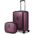  Set di valigie Essentials 14 2 pezzi trolley da cabina con piega elastica + beauty case Variante aubergine metallic