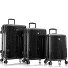 Black Camo 4 ruote Set di valigie 3 pezzi con piega di espansione Variante black leopard Black Camo 4 ruote Set di valigie 3 pezzi con piega di espansione Variante black leopard
