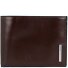 Portacarte di credito quadrato blu in pelle 12,5 cm Variante brown Portacarte di credito quadrato blu in pelle 12,5 cm Variante brown