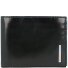  Portafoglio quadrato in pelle blu 12,5 cm Variante black