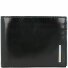  Portafoglio quadrato in pelle blu 12,5 cm Variante black