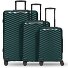  Essentials 18 4 ruote Set di valigie 3 pezzi con piega di espansione Variante Metallic-Green Shiny