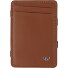  Polo Custodia per carta di credito Protezione RFID Vera Pelle 7.5 cm Variante cognac