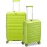  B-Flying 4 ruote Set di valigie 2 pezzi espandibile Variante cyber lime