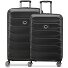  Set di valigie Meteor a 4 ruote M+L espandibile Variante deep black