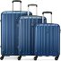 Kinetic 2.0 4 ruote Set di valigie 3 pezzi con piega di espansione Variante blu
