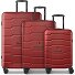  Bologna 4 ruote Set di valigie 3 pezzi Variante dark red