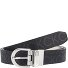  Cintura in pelle Variante mono-black | 100 cm