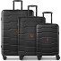  Bologna 4 ruote Set di valigie 3 pezzi Variante black