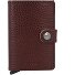  Miniwallet Custodia per carte di credito al vegetale RFID in pelle 6,5 cm Variante espresso-brown
