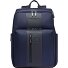Zaino da viaggio breve in pelle 43 cm scomparto per laptop Variante blue Zaino da viaggio breve in pelle 43 cm scomparto per laptop Variante blue