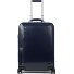 Trolley blu quadrato a 4 ruote in pelle 55 cm con scomparto per laptop Variante night blue Trolley blu quadrato a 4 ruote in pelle 55 cm con scomparto per laptop Variante night blue
