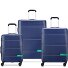  x Set di valigie a 4 ruote United Colors of Benetton Now Hardside 3 pezzi con piega elastica Variante navy