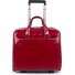  Trolley business blu quadrato a 2 ruote in pelle con scomparto per laptop da 36 cm Variante red