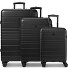  Baseliner 4 ruote Set di valigie 3 pezzi Variante black