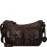  Urban Poets Emerson Borsa a tracolla Vera Pelle 36 cm Variante chocolate brown