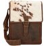 Borsa a tracolla in pelle naturale combinata 25 cm Variante natural Borsa a tracolla in pelle naturale combinata 25 cm Variante natural