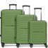  Shine 4 ruote Set di valigie 3 pezzi con piega di espansione Variante olive
