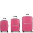  Shinyuu 4 ruote Set di valigie 3 pezzi con piega di espansione Variante rosa