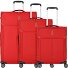  Ironik 2.0 4 ruote Set di valigie 3 pezzi con piega di espansione Variante rosso