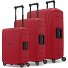  Set di valigie Essentials 15 a 4 ruote 3 pezzi con chiusura a tre punti Variante classic red
