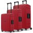  Set di valigie Essentials 15 a 4 ruote 3 pezzi con chiusura a tre punti Variante classic red