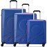  x United Colors of Benetton Fabrica Set di valigie a 4 ruote 3 pezzi. Variante blue
