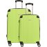  Lugano 4 ruote Set di valigie 2 pezzi Variante schwarz-lime