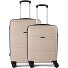  5739 4 ruote Set di valigie 2 pezzi Variante beige