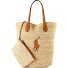  Raffia Borsa shopper 46 cm Variante natural-cuoio