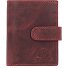  Portafoglio originale vintage RFID in pelle 8 cm Variante rusty red