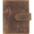  Portafoglio originale vintage RFID in pelle 8 cm Variante sahara tan