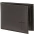  Leather Portafoglio Protezione RFID Vera Pelle 11 cm Variante braun-freedom cross