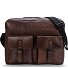  Memphis Cartella Messenger Pelle 38 cm Scomparto per laptop Variante dark brown