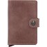  Miniwallet Vintage Custodia per carte di credito Portafoglio RFID in pelle 6,5 cm Variante mauve