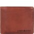  Portafoglio in pelle lavata vintage 13 cm Variante chestnut