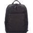  Zaino Business nero quadrato in pelle 39 cm Scomparto per laptop Variante dunkelbraun