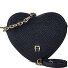  Fashion Borsa a tracolla Vera Pelle 20 cm Variante cosmic blue