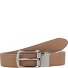  Cintura reversibile in pelle Amie Variante camel-white | individuell kürzbar