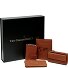  Porta carte di credito 4 pezzi in pelle 7 cm Variante cognac
