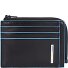 Custodia per carte di credito RFID quadrata blu in pelle 11 cm Variante black Custodia per carte di credito RFID quadrata blu in pelle 11 cm Variante black