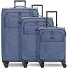  Essentials 12 THREE SET 4 ruote Set di valigie 3 pezzi con piega di espansione Variante blue 2